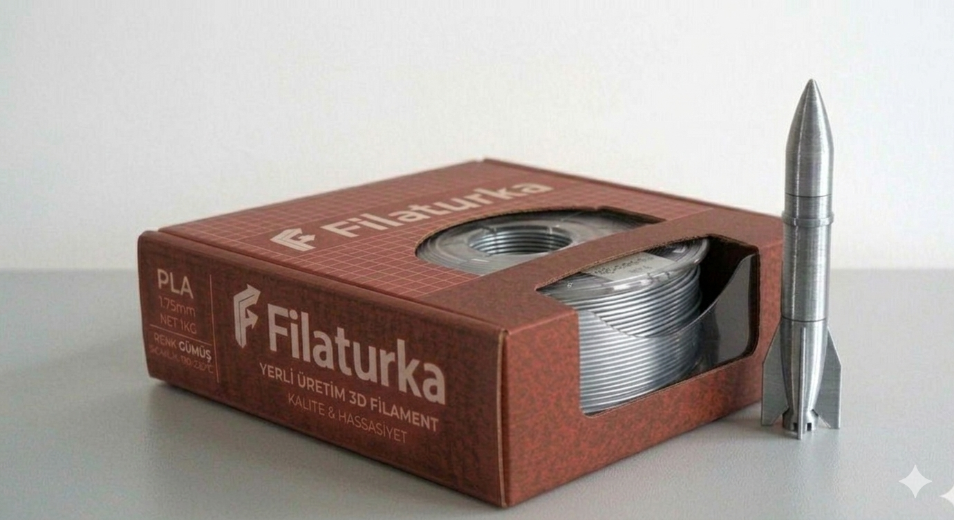 Filaturka PLA Filament - Silver/Gümüş