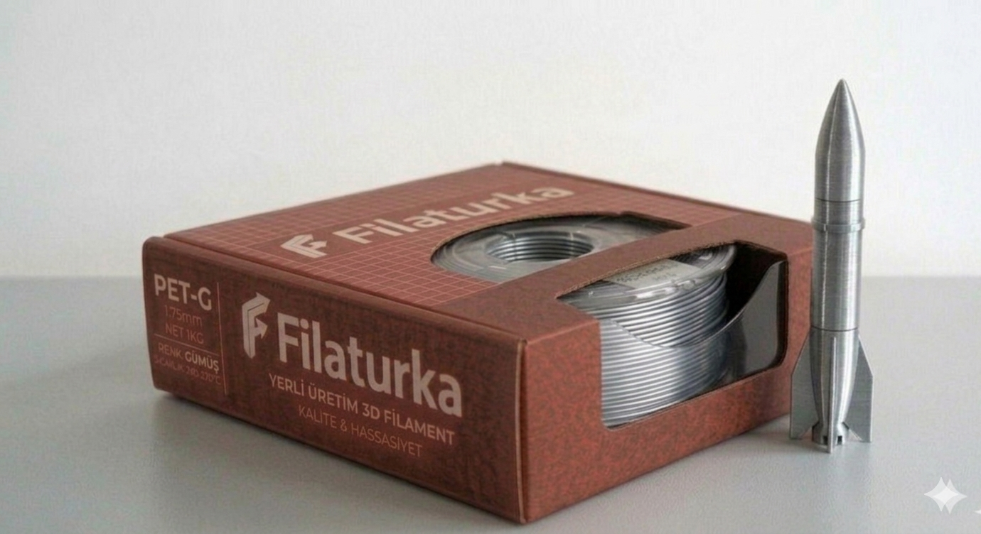 Filaturka PET-G Filament - Silver/Gümüş